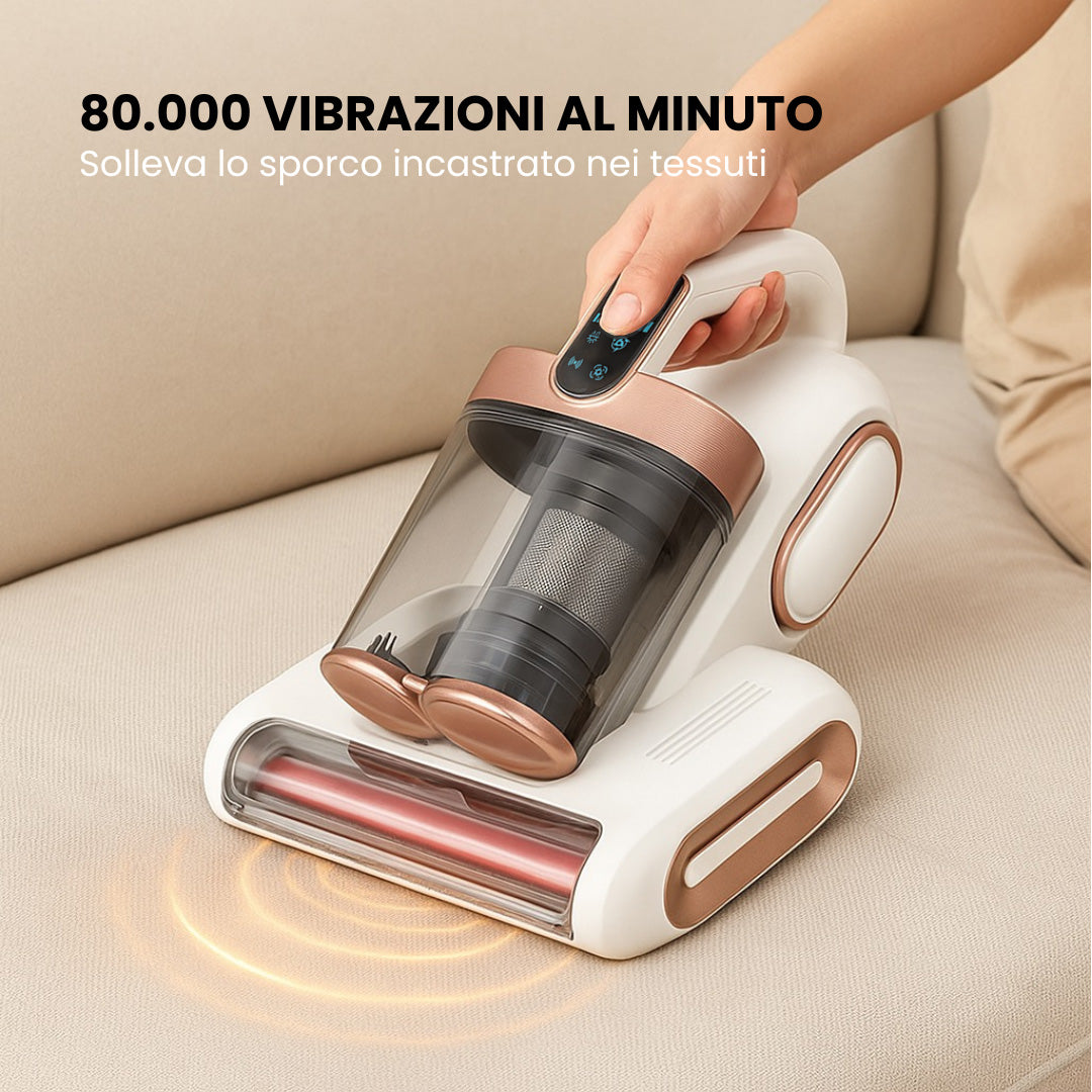 STERILUX™ - Aspiratore Igienizzante Antiacaro Portatile con Luce UV per Materassi, Divani e Tessuti
