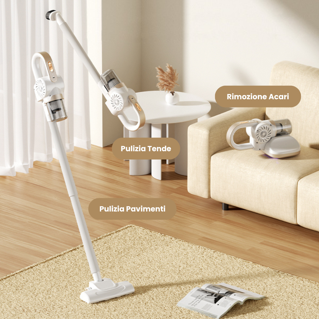 ASPIRAMAX™ - Aspirapolvere Portatile Multifunzione 5 in 1 Con Aspirazione ad Alta Intensità e Tecnologia Silenziosa