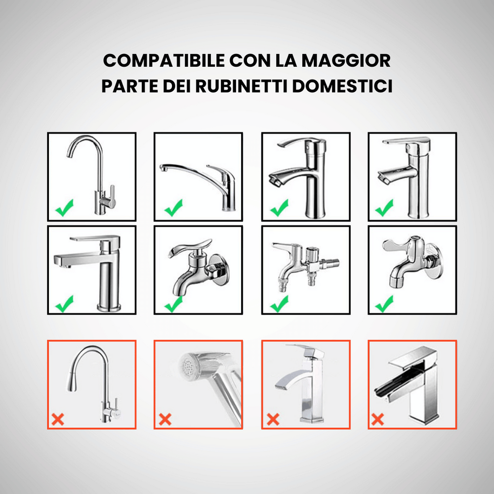 ACQUAPURE™ - Filtro Universale con Purificazione UV e Display Digitale