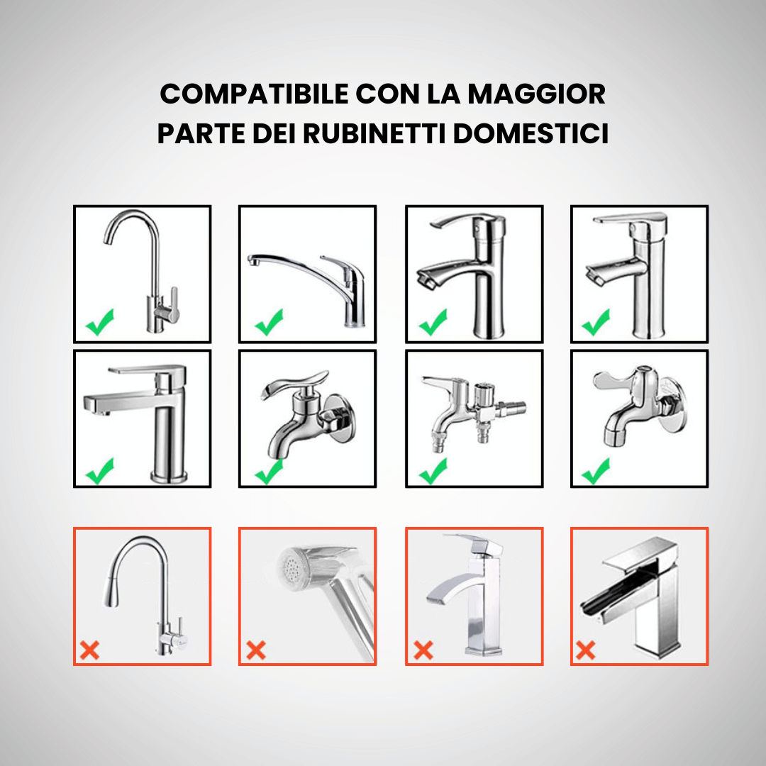ACQUAPURE™ - Filtro Universale con Purificazione UV e Display Digitale