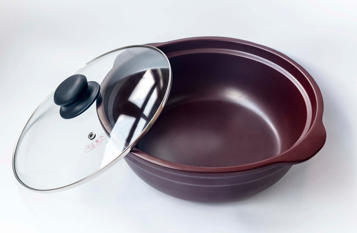 Pot saucepan in Zisha purple clay 16 or 28 cm